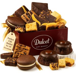 Dulcet Gift Basket Premium Assortment of Baked Goods - Gift Basket Gifts for Women, Men, Families, Teacher, College, Appreciation, Thank You Present, Birthday, Corporate, Get Well, Sympathy Care