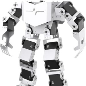 HIWONDER AI Embodied Intelligent Robot with ChatGPT Multimodal AI Models Vision Voice Scene Understanding 20DOF Educational Humanoid Robot Python Programming, TonyPi Advanced Kit & RaspberryPi 5 8GB