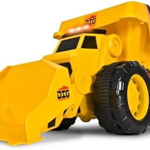 Maxx Action 19'’ 2-N-1 Motorized Dig Rig – Excavator and Dump Truck Toy with Joystick Control for Toddlers | Gift for Kids 3+ | Lights, Sounds & Interactive Construction Vehicle, Batteries Included