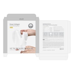 SUNGBOON EDITOR Deep Collagen Boosting Duo : Deep Collagen Mask (4ea) & Power Boosting Capsule Cream, Skincare Gift Sets for Mom
