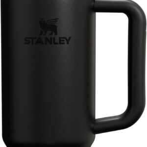 STANLEY Quencher H2.0 Tumbler with Handle and Straw 30 oz | Flowstate 3-Position Lid | Cup Holder Compatible for Travel | Insulated Stainless Steel Cup | BPA-Free | Black 2.0
