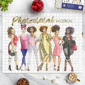 African American Expressions - Phenomenal Women Puzzle ? 500-Piece African American Jigsaw Puzzle for Adults | Celebrating Black Women Empowerment & Art