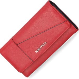 Nautica Money Manager RFID Slim and Small Wallet for Women - Credit Card Holder with Coin Purse and Zipper Wallet, Women's Clutch Organizer